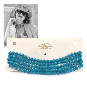 AMRITA SINGH Bowery Choker in Turquoise NKC 5648 NWT
